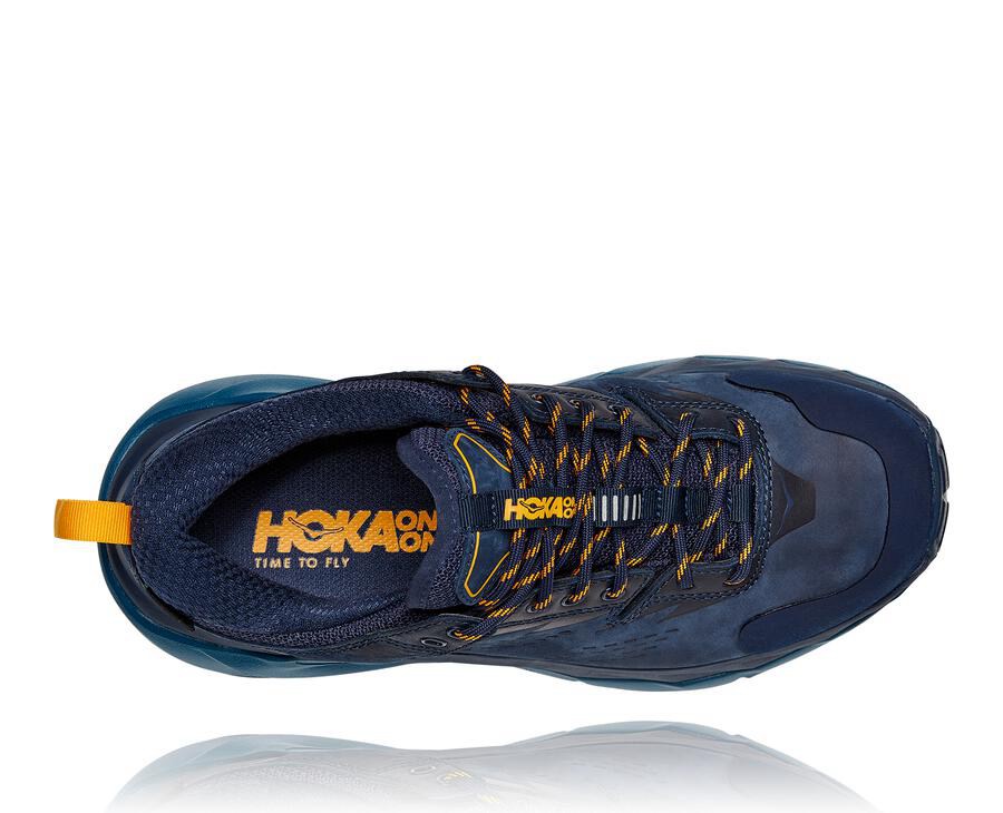 Hoka Australia One One Kaha Low GORE-TEX - Womens Trail Shoes Navy - LIUFP-8290